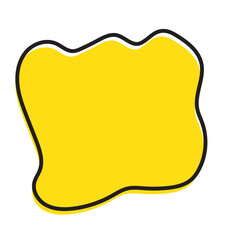 Abstract blotch shape. Random abstract liquid organic black irregular blotch shapes. Set of modern graphic elements. Liquid shape elements. Fluid dynamical colored forms banner