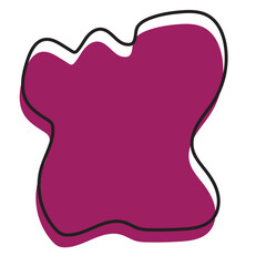 Abstract blotch shape. Random abstract liquid organic black irregular blotch shapes. Set of modern graphic elements. Liquid shape elements. Fluid dynamical colored forms banner