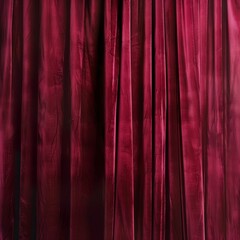 a close-up of a red curtain
