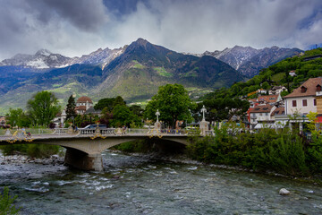 the beautiful city of Meran in South Tyrol