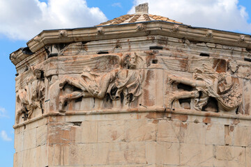 Tower of the Winds, Roman Agora, Athens, Attica, Greece.