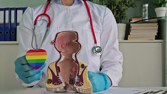 Homosexuals are at risk of HPV and colorectal cancer. Squamous cell carcinoma of the anus and rectum and LGBT