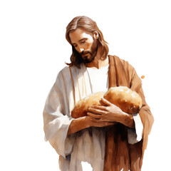 man holding a dog