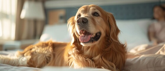 Join Rover, the therapy dog, as he spreads joy and comfort to patients in hospitals and nursing homes , hyper realistic