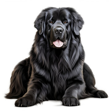 recommend clip art: clipart newfoundland breede dog sitting сreated with Generative Ai