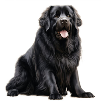 recommend clip art: clipart newfoundland breede dog sitting сreated with Generative Ai