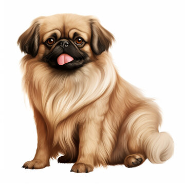 recommend clip art: clipart pekingese sitting сreated with Generative Ai