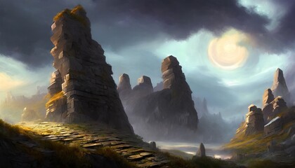 night in the mountains