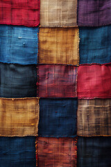 A textile design painted with dragging, using a comb to create striated patterns that mimic woven cl
