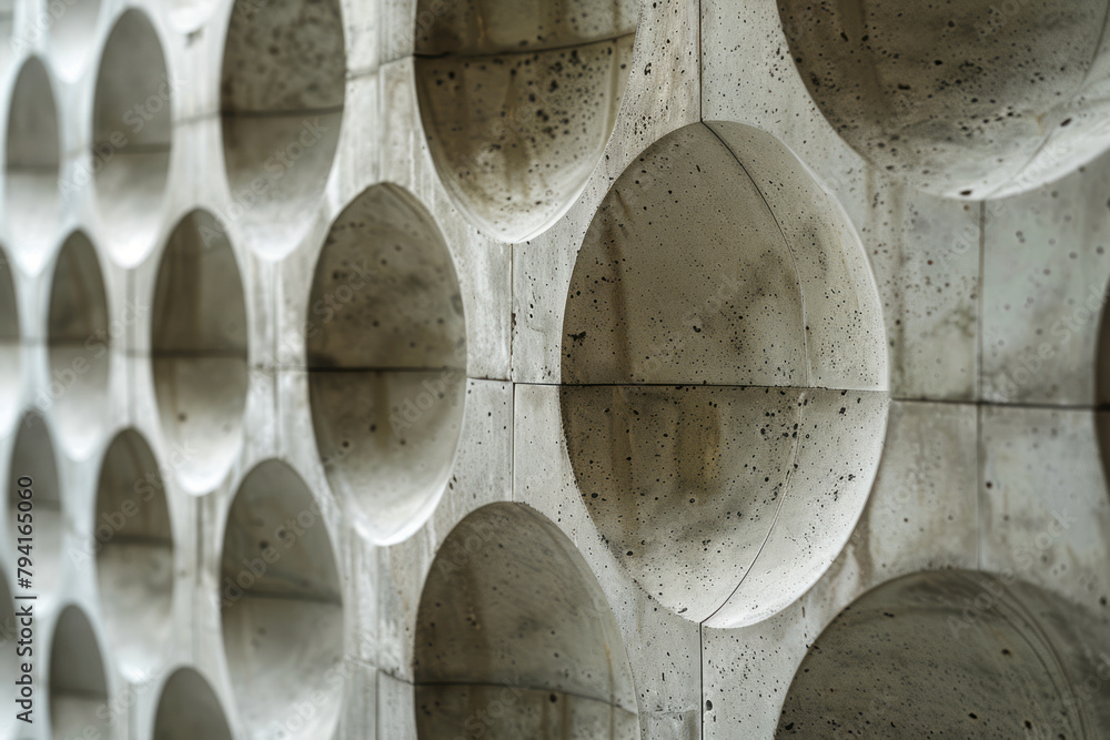 Poster a wall tapestry featuring a grid of perfect circles that gradually distort into ovals, creating a se