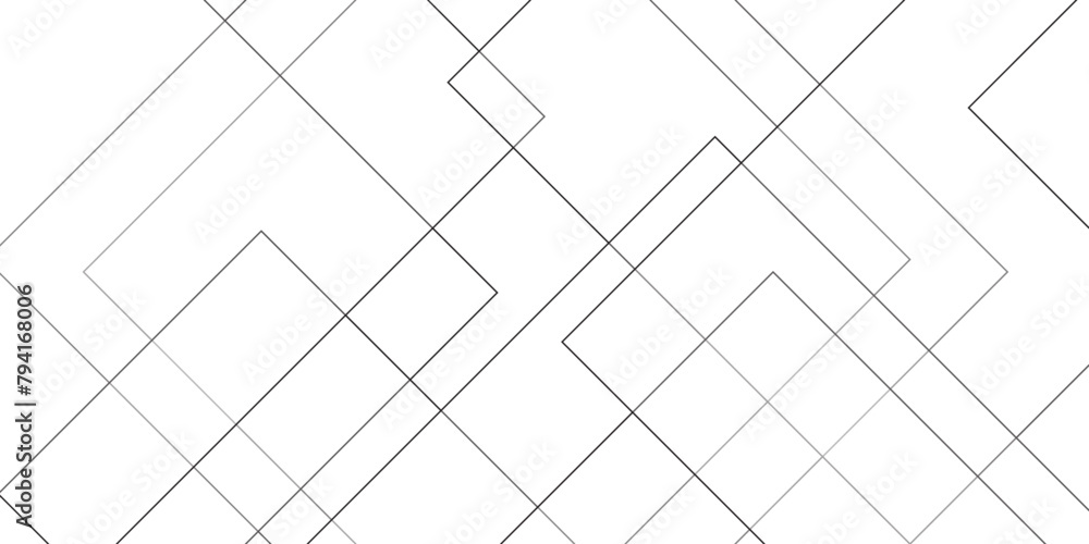Fototapete Abstract white gray vector blueprint background with modern design. Futuristic architecture concept with digital geometric connection gray lines. Digital landscape with lines. 
