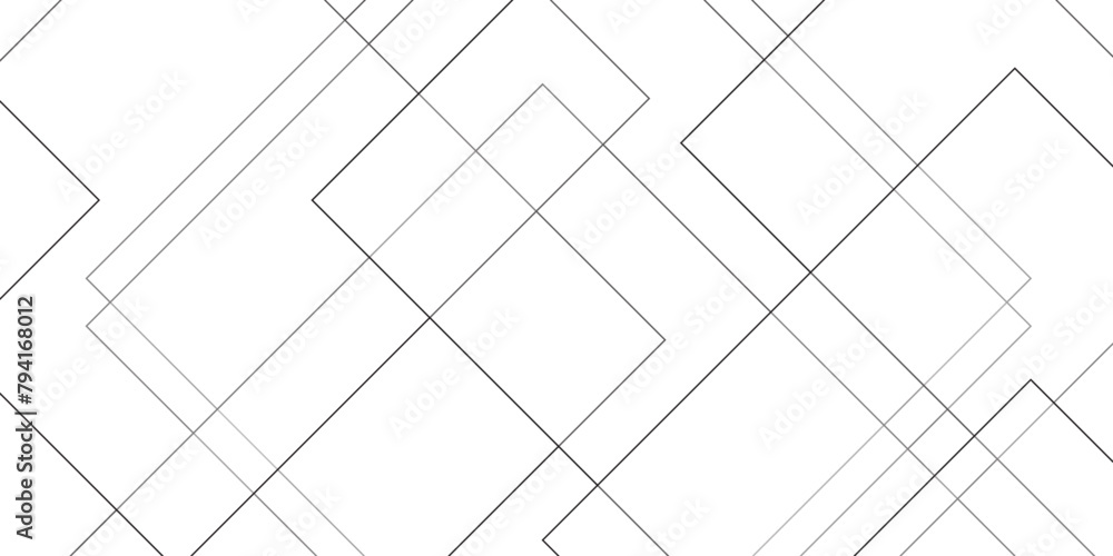 Poster Abstract white gray vector blueprint background with modern design. Futuristic architecture concept with digital geometric connection gray lines. Digital landscape with lines. 
