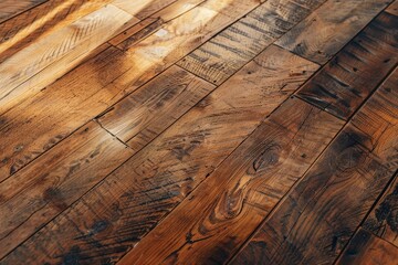 Dark wood texture, wooden panoramic background - AI generated image. Beautiful simple AI generated image in 4K, unique.