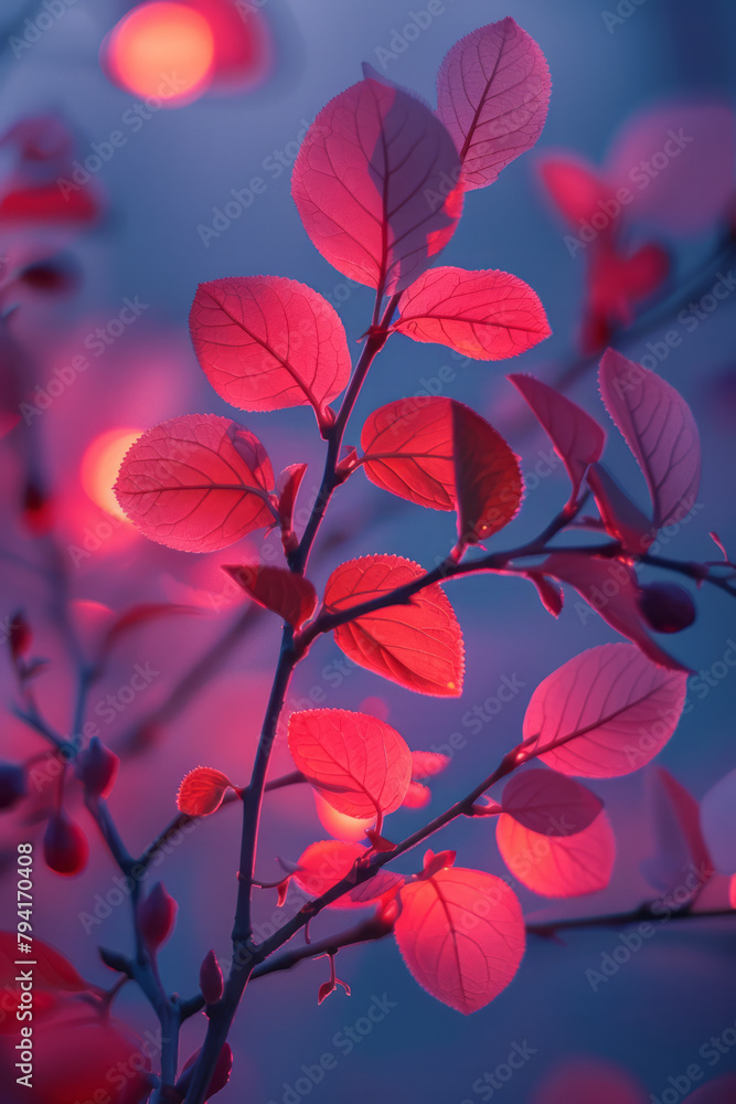 Leinwandbilder a digital wallpaper that dynamically changes its gradient colors based on the time of day, from sunr