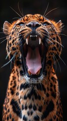 Powerful Leopard: Feline's Mouth