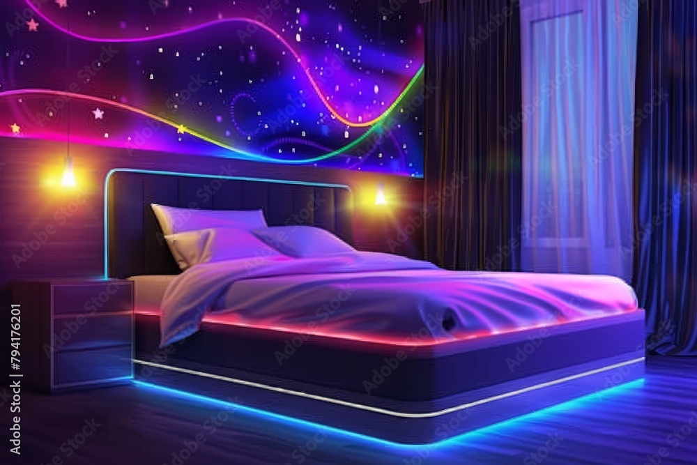 Poster versatile design in modern sleep environments: respiratory rate and rem sleep tracking integrate wit