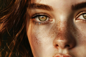 Fototapeta premium close up of eye of beautiful woman