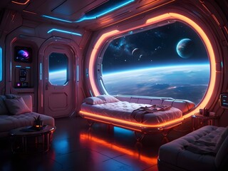 Stellar Stasis: Futuristic Sleep Pods and Deep Space Exploration