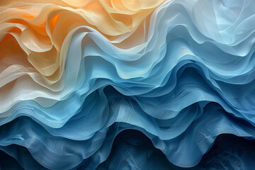 Obraz premium A simple yet elegant background with a delicate wavy texture in shades of blue