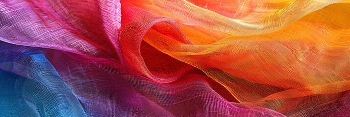 Textilstruktur mit lebendigen Fasern und vielfältigen Farben