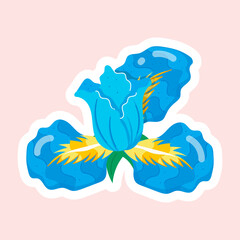  Garden Flowers Flat Stickers
