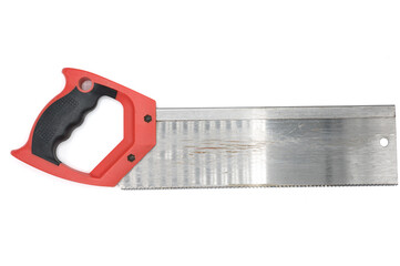 Saw for cutting wood, the blade has a rib to reinforce the blade so that it does not bend and fine...