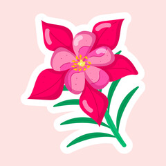 Beautiful Flowers Flat Stickers
