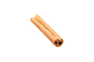 Cinnamon sticks isolated on white background. Cinnamon roll. Spicy spice for baking, desserts and drinks. Fragrant ground cinnamon.