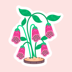 Flowers Flat Stickers 
