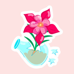 Flowers Flat Stickers 
