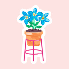 Flowers Flat Stickers 
