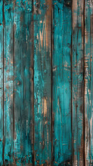 Fototapeta na wymiar Rustic Teal Wood Texture, Vintage Charm for Interior Design