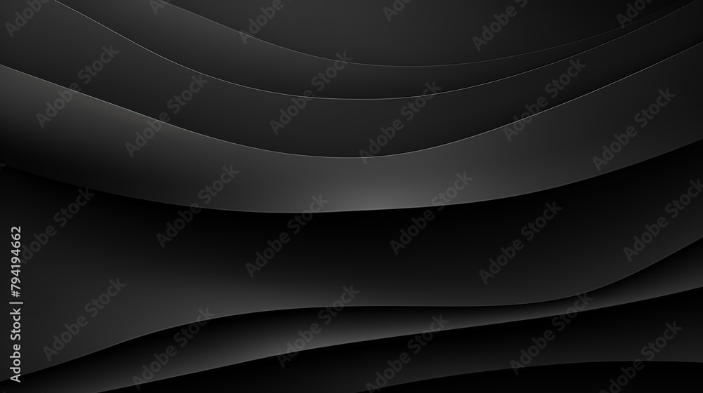 Poster black abstract background paper shine and layer element for presentation design