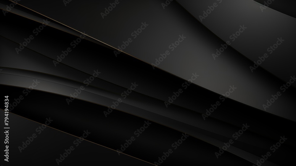 Poster black abstract background paper shine and layer element for presentation design