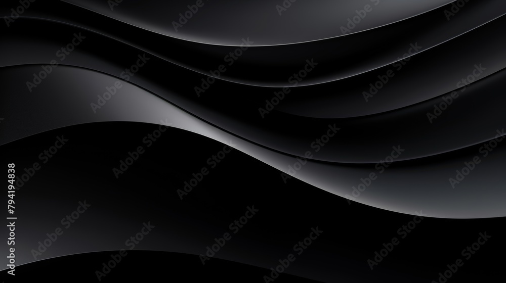 Poster black abstract background paper shine and layer element for presentation design
