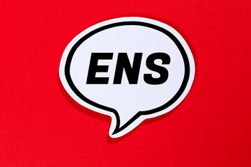 Gendern ENS als Symbol für gendergerechte Sprache in Sprechblase Kommunikation Konzept reden - obrazy, fototapety, plakaty