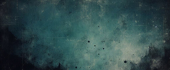 abstract blue background with teal black vintage grunge background texture design with elegant antique paint on wall illustration for luxury paper, or web background templates, old background paint