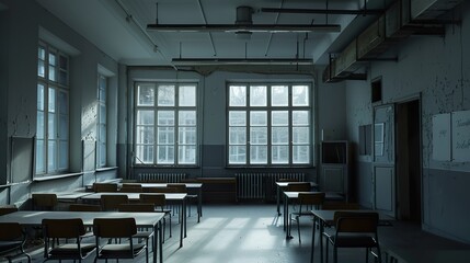 Forgotten Room: Depressing Empty Classroom