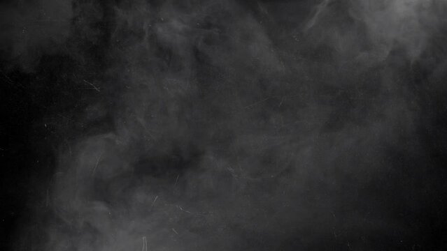 Fog And Smoke Black Grunge Wall textures video motion Background.