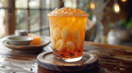 Refreshing Taiwanese Bubble Milk Tea Generative AI