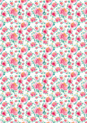 Watercolor a4 print hand painted abstract pink peony flowers vintage background, colorful floral vertical seamless pattern texture, wedding invitation, wrapping paper, spring summer fabric, wallpaper