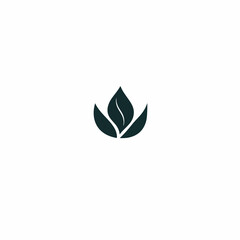 Eco-Friendly Leaf Icon - Illustration of Modern Green Symbol for Nature