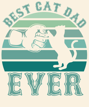 Best cat dad ever Graphic Design