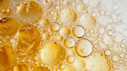 Oil, beer or realistic lubricant textured close up.