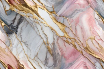 Texture of pastel liquid silver, pink marble. Abstract wave background of gold watercolor stone. 