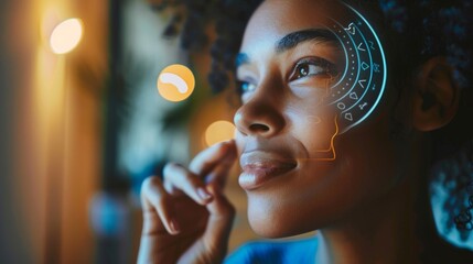 A person using their voice to confirm a series of security prompts on a telephone call in order to verify their identity and access their account. .