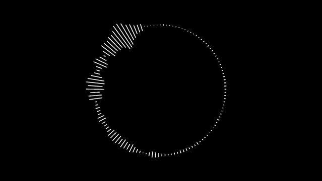 Dynamic visualization of sound waves showcases white colors flowing through a dark space Sound Wave frequency