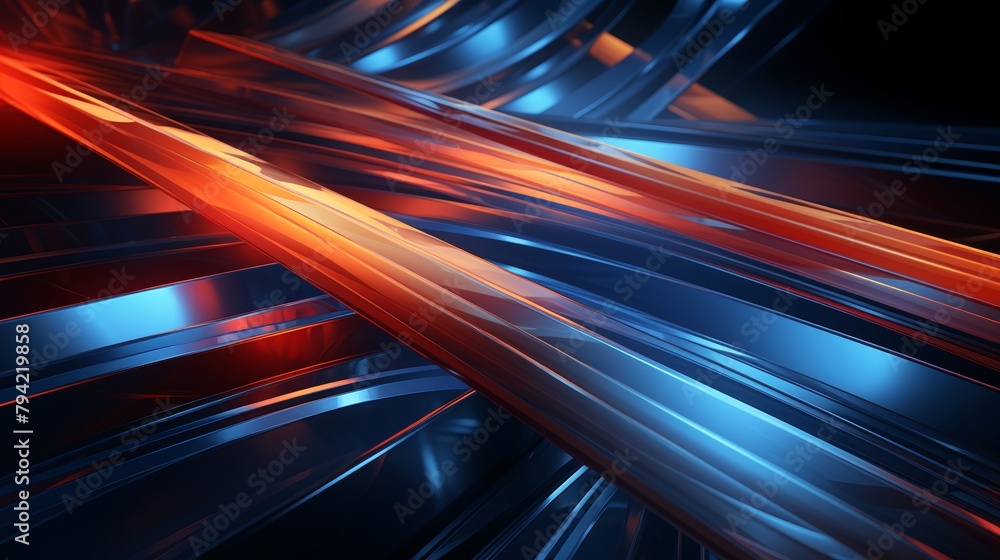 Poster modern digital abstract 3d background of technological processes, science, education