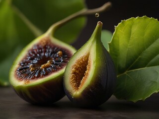 The image highlights the delicate beauty and subtle sweetness of the fig with a focus on close-up detail.
