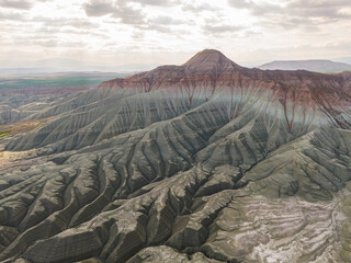 Colourful geological formations. Colourful Hills, Nallıhan Colourful Hills, Rainbow Hills, Maiden Hill. Ankara, Turkey.